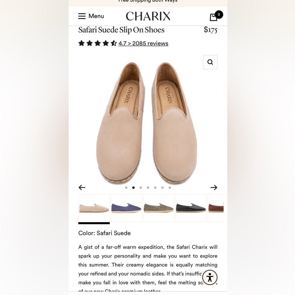 Charix beige flats, size 39